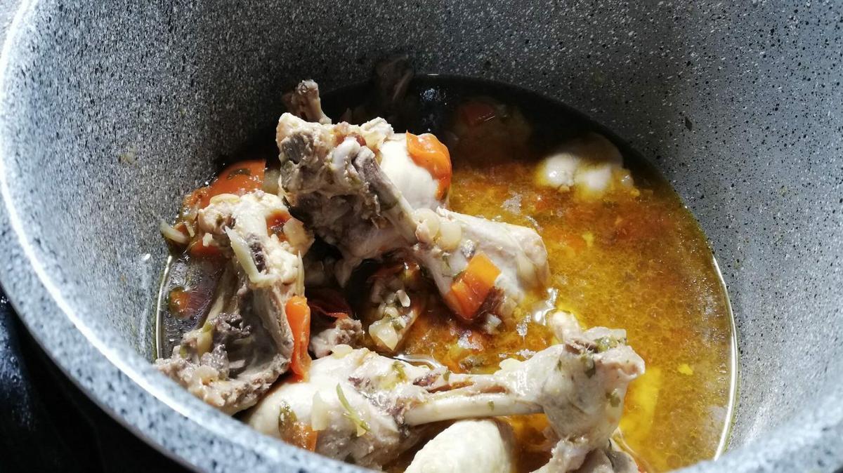 Pollo a la cerveza en Olla GM terminado