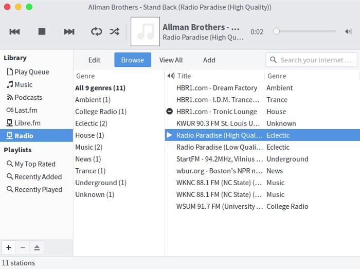 4 Aplicaciones para escuchar estaciones de radio por Internet en Linux