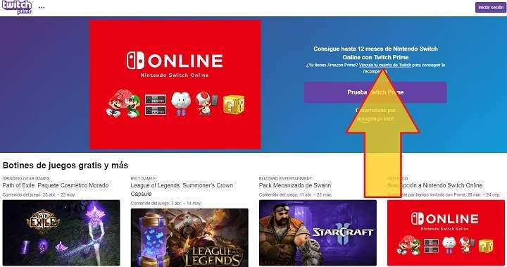 Cómo conseguir 1 año gratis de Nintendo Switch Online con Amazon Prime y Twitch Prime