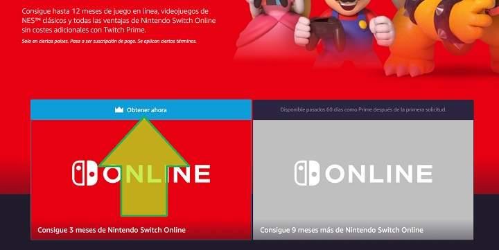 Cómo conseguir 1 año gratis de Nintendo Switch Online con Amazon Prime y Twitch Prime
