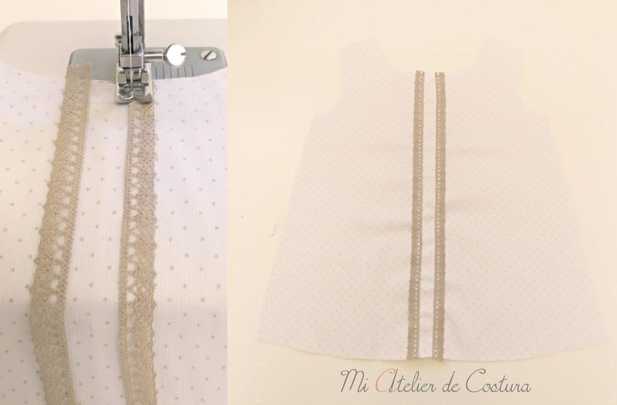 vestido de piqué para bebé