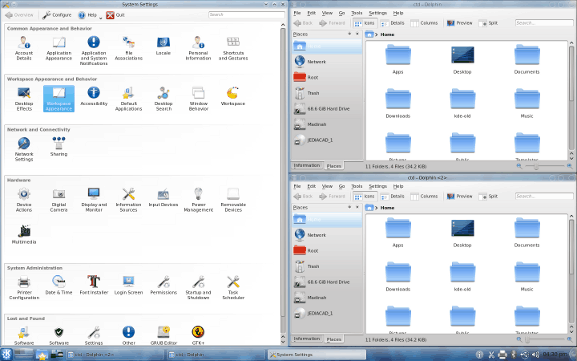 Vista previa de KDE 4.5