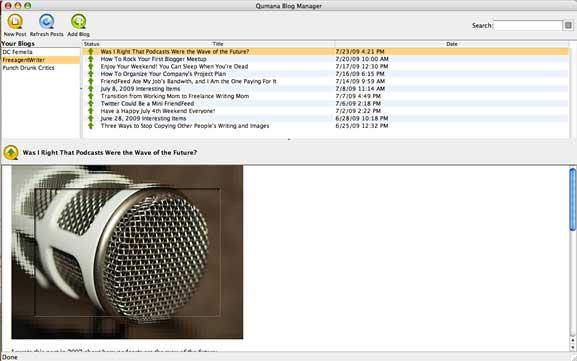 Qumana: Una alternativa fácil de usar a los blogs de escritorio