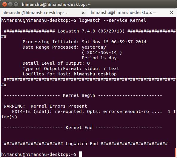 Vigilante de troncos: Potente analizador de registros de sistemas y reportero para Linux