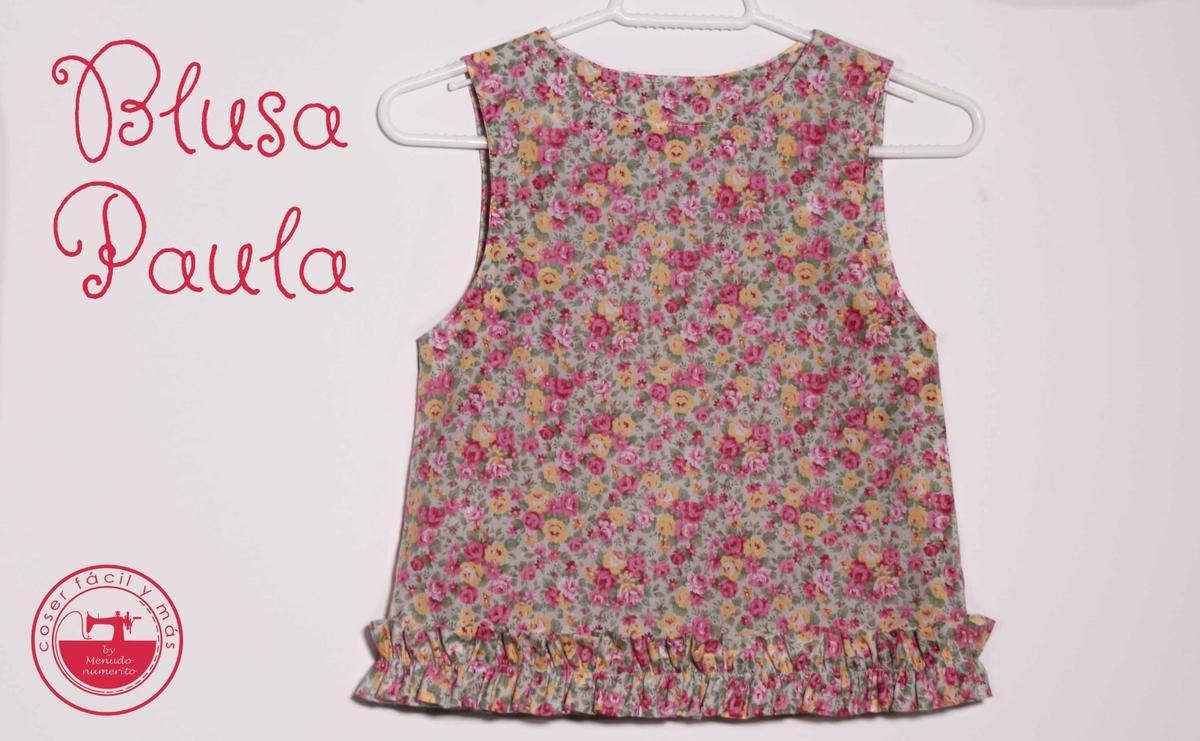 blusa de niña coser facil menudo numerito paula