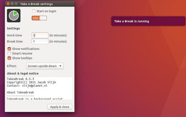 Forzarte a tomar descansos periódicos en Ubuntu usando un descanso