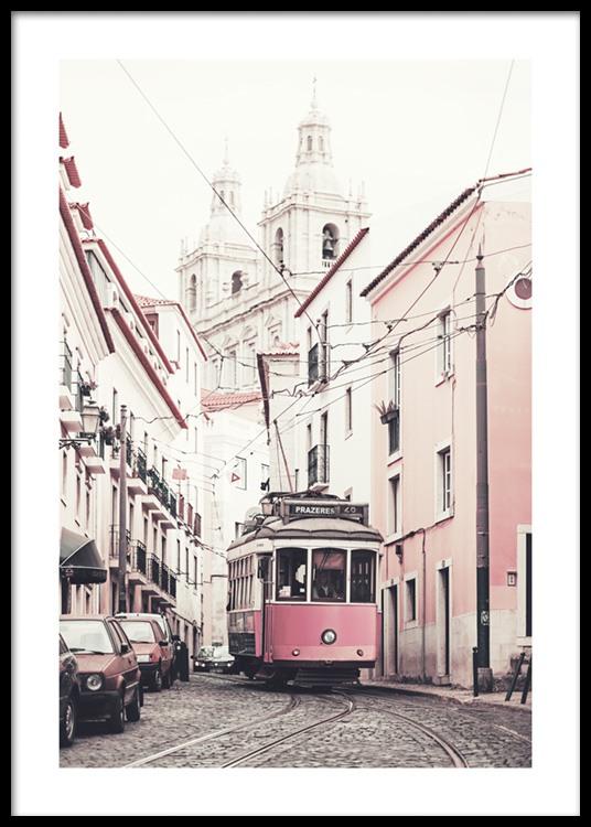 Cuadros en rosa, para aportar un toque ligero de color