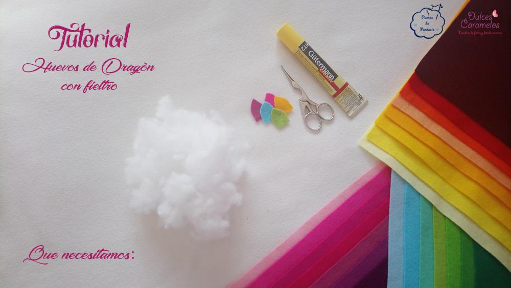 Tutorial Huevos de dragón con fieltro