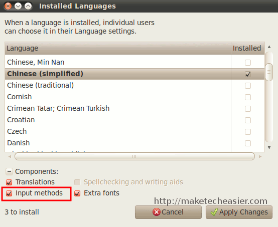 Cómo habilitar la entrada de idiomas extranjeros en Ubuntu