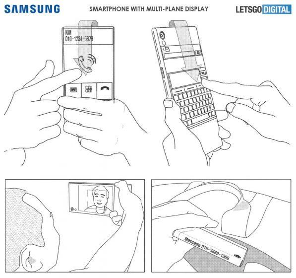 Smartphone con pantalla envolvente de Samsung - Multi Panel
