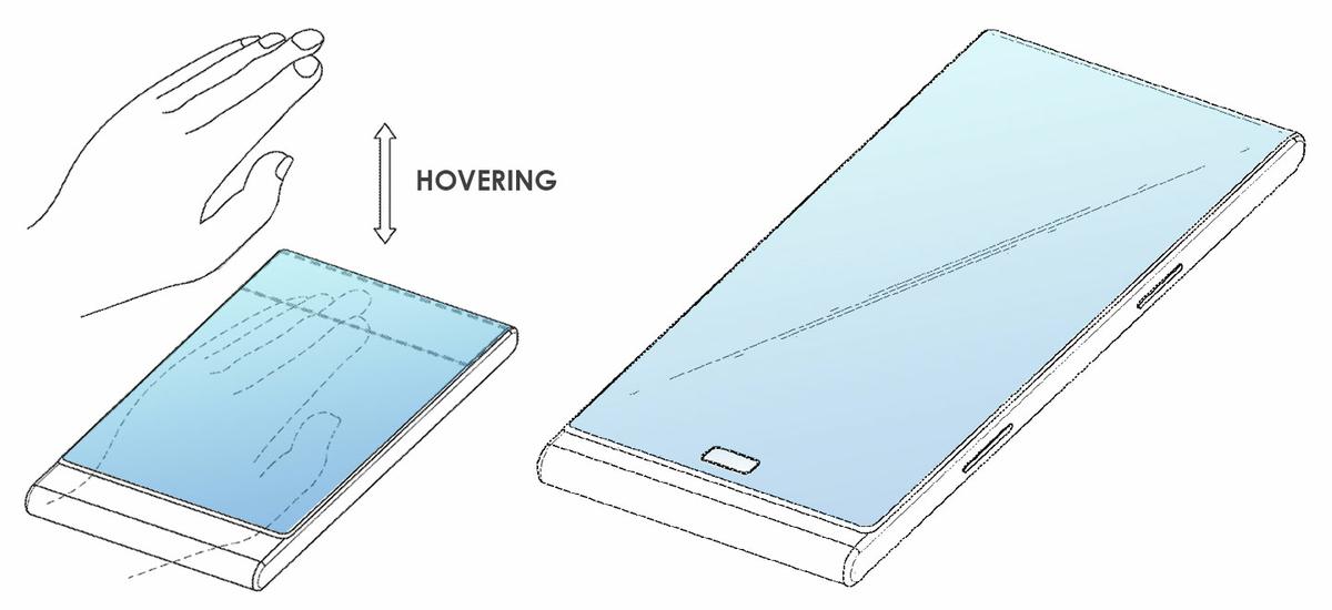 Smartphone con pantalla envolvente de Samsung - Hovering
