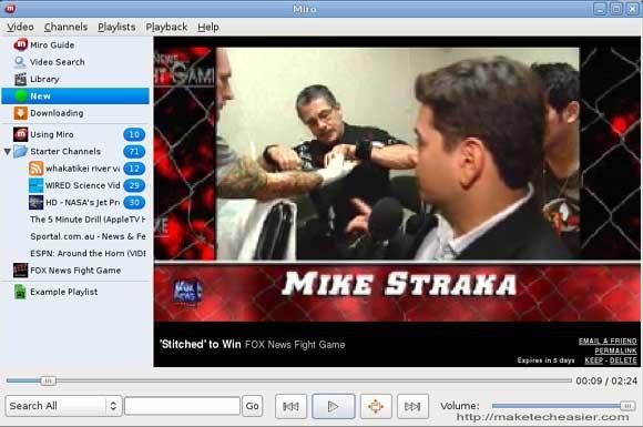 Miro: Vea la televisión por Internet en su escritorio
