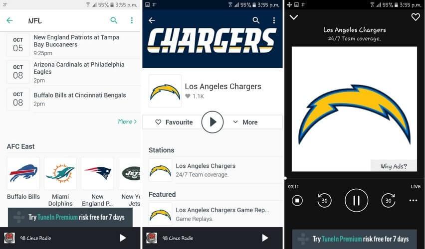 5 de las mejores aplicaciones Android para los fans de la NFL