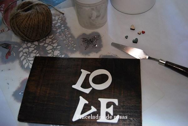 Hoy he llenado mi mesa de letras!!!