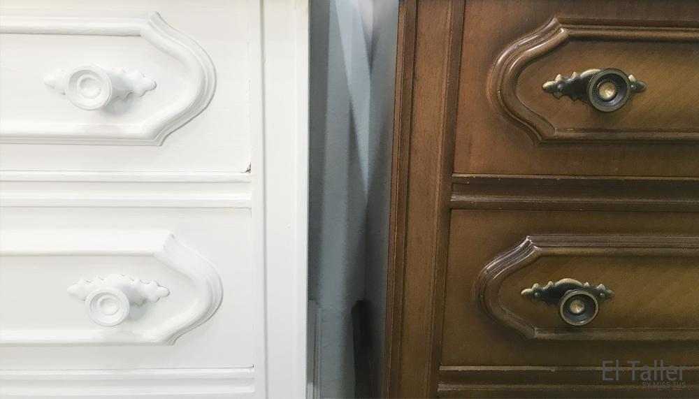 restaurar muebles en blanco con chalk paint