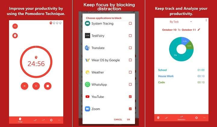 Las mejores apps productivas para estudiar y concentrarse sin distracciones en el móvil para Android