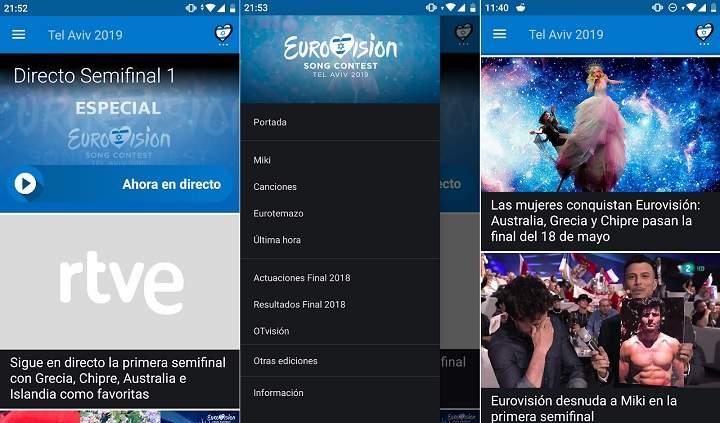 Como ver las semifinales y final de Eurovisión 2019 en vivo online a través de Internet en un teléfono o tablet Android