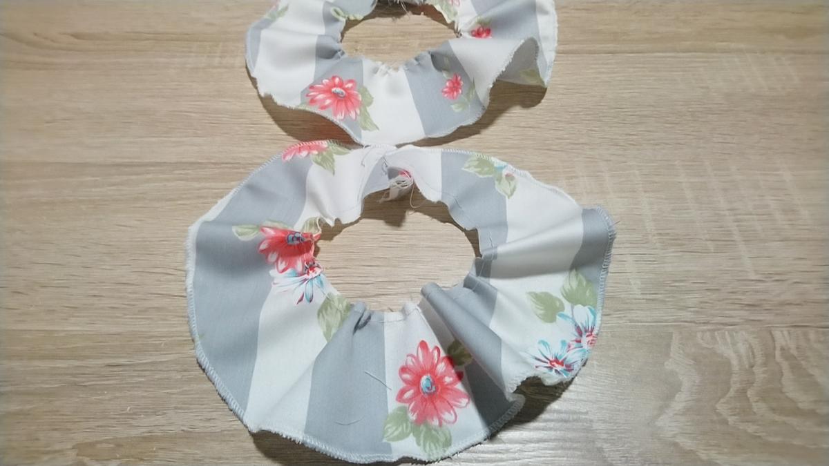 Blusa con volantes en las mangas y puños fruncidos con hilo elástico ¡Con patrones gratis!