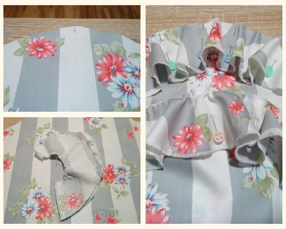 Blusa con volantes en las mangas y puños fruncidos con hilo elástico ¡Con patrones gratis!