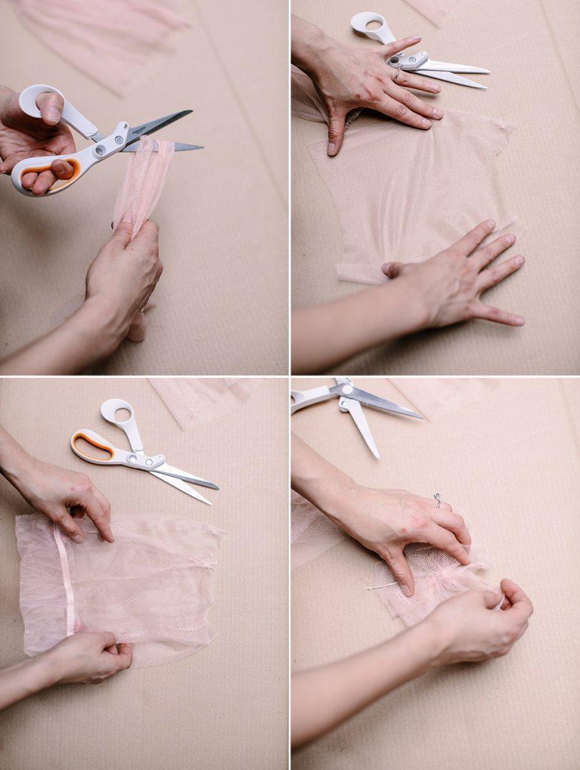 DIY | Tutorial para hacer tu tapiz de tul rosa - El blog de Laucreativa