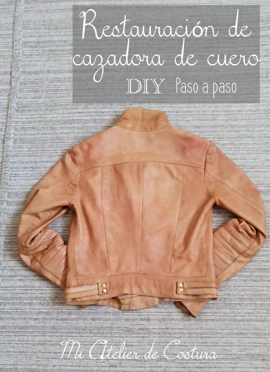 restauración de una cazadora de cuero