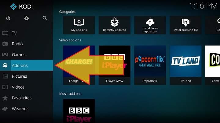 Cómo instalar add-ons en KODI