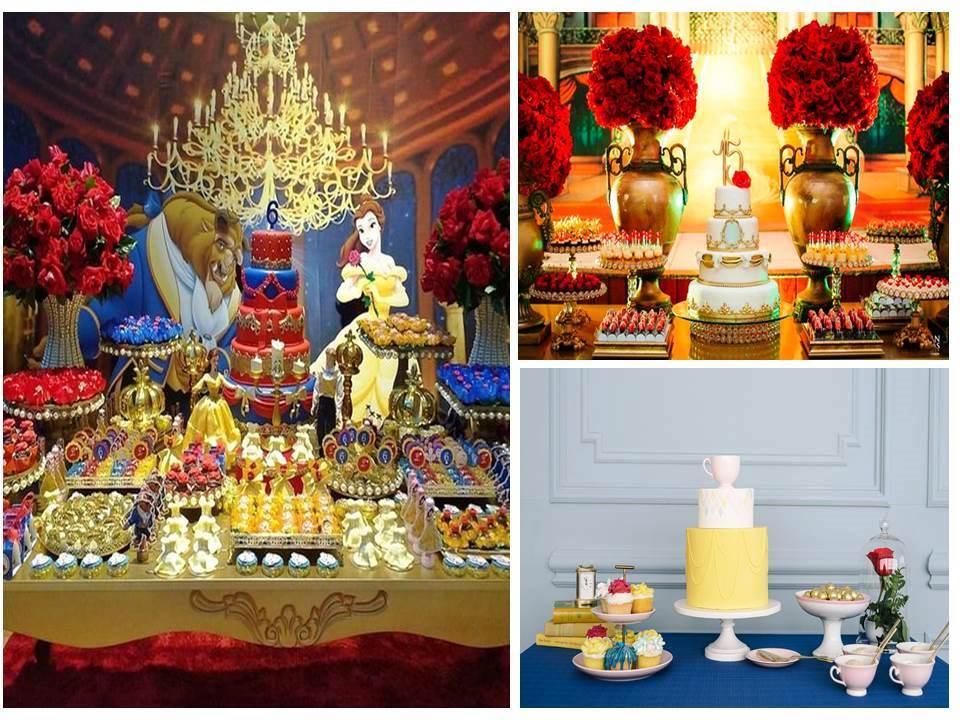 ideas para candy bar de la bella y la bestia