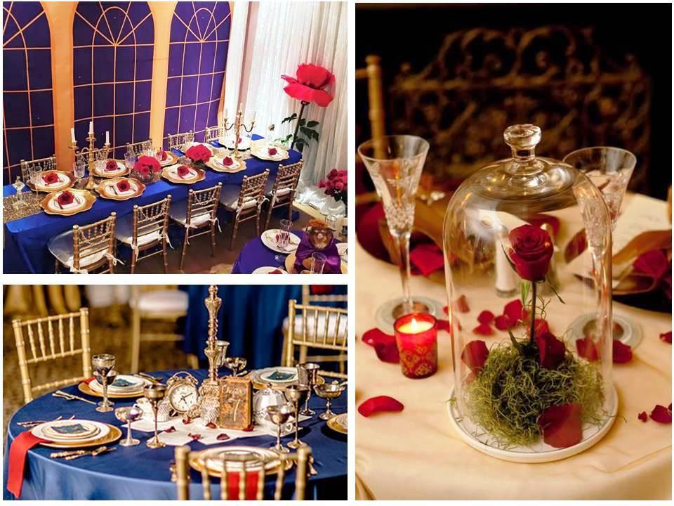 decoracion de la bella y la bestia