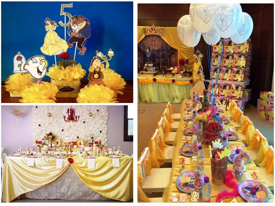 decoracion de la bella y la bestia