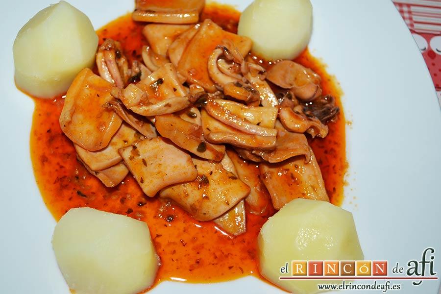 Calamares de mi abuela, sugerencia de presentación