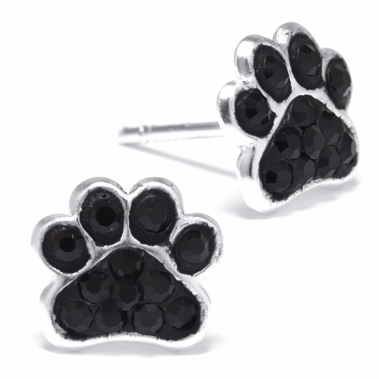 pendientes de huellas de perro