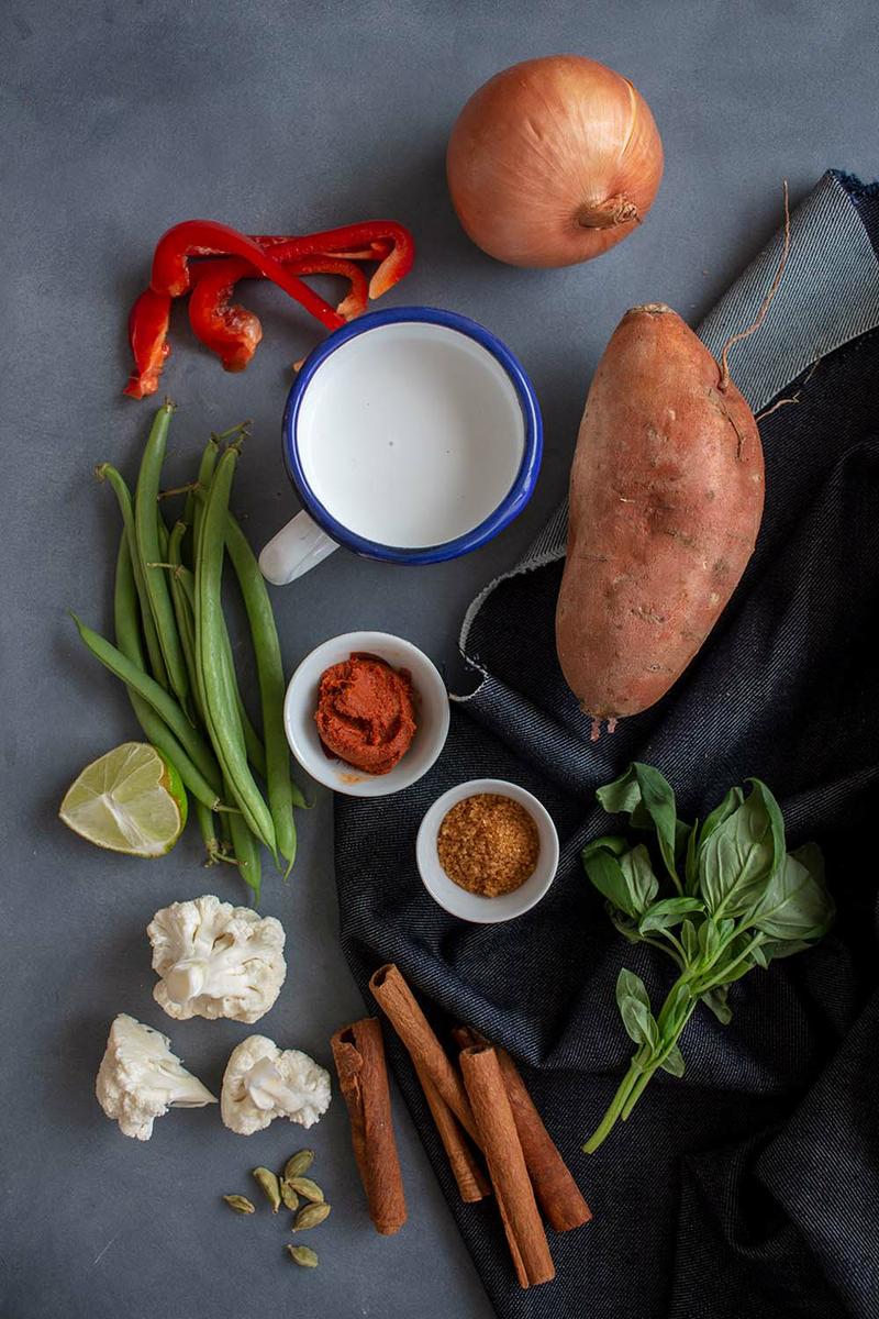 Curry Rojo con Verduras
