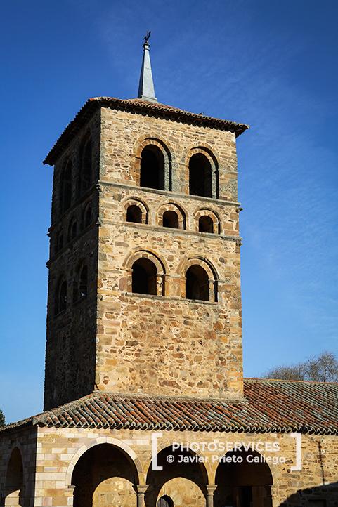 Torre románica de Santa María de Tábara. Tábara. Sierra de la Culebra. Zamora. Castilla y León. España.