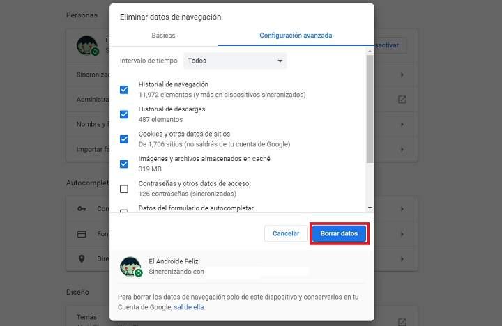 Borrar datos personales de las webs que visitas cookies y actividad en apps automáticamente