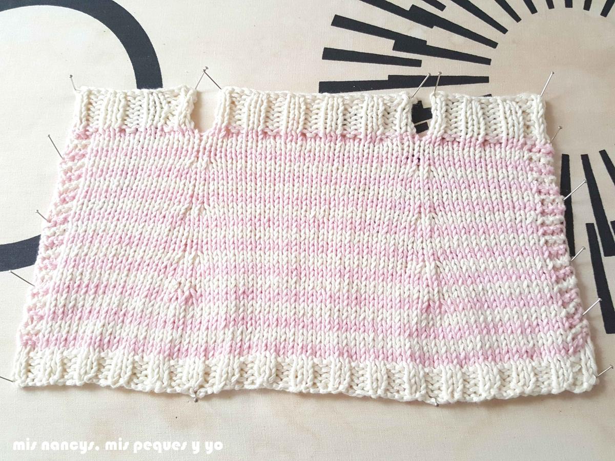 mis nancys, mis peques y yo, tutorial jersey de punto para Nancy "Fresa y nata", bloquear