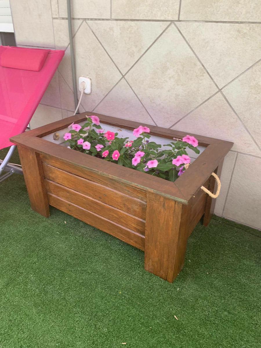 jardinera con palets