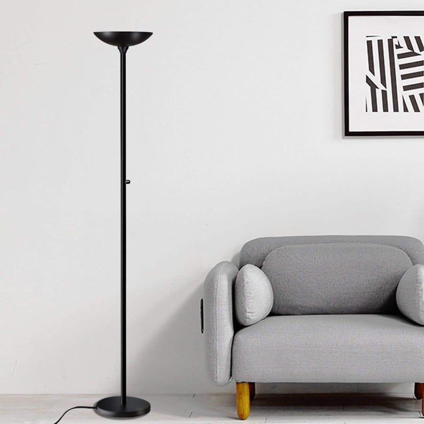 lampara de ikea en negro