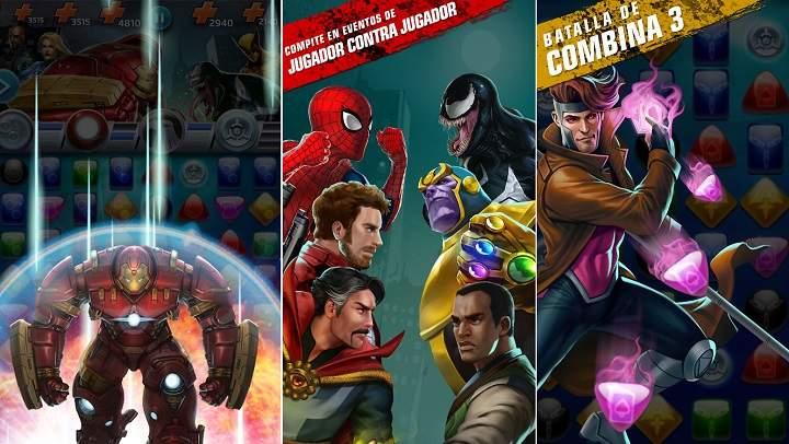 Los mejores juegos de Marvel para moviles y tablets Android con superhéroes como Spider-Man, Iron Man, Hulk, X-Men, Thor, Vengadores, Los 4 fantásticos, y actualizaciones de películas como Far Prom Home o Avengers Endgame