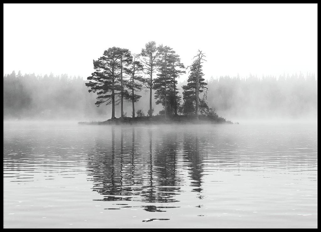 cuadro blanco y negro para un dormitorio