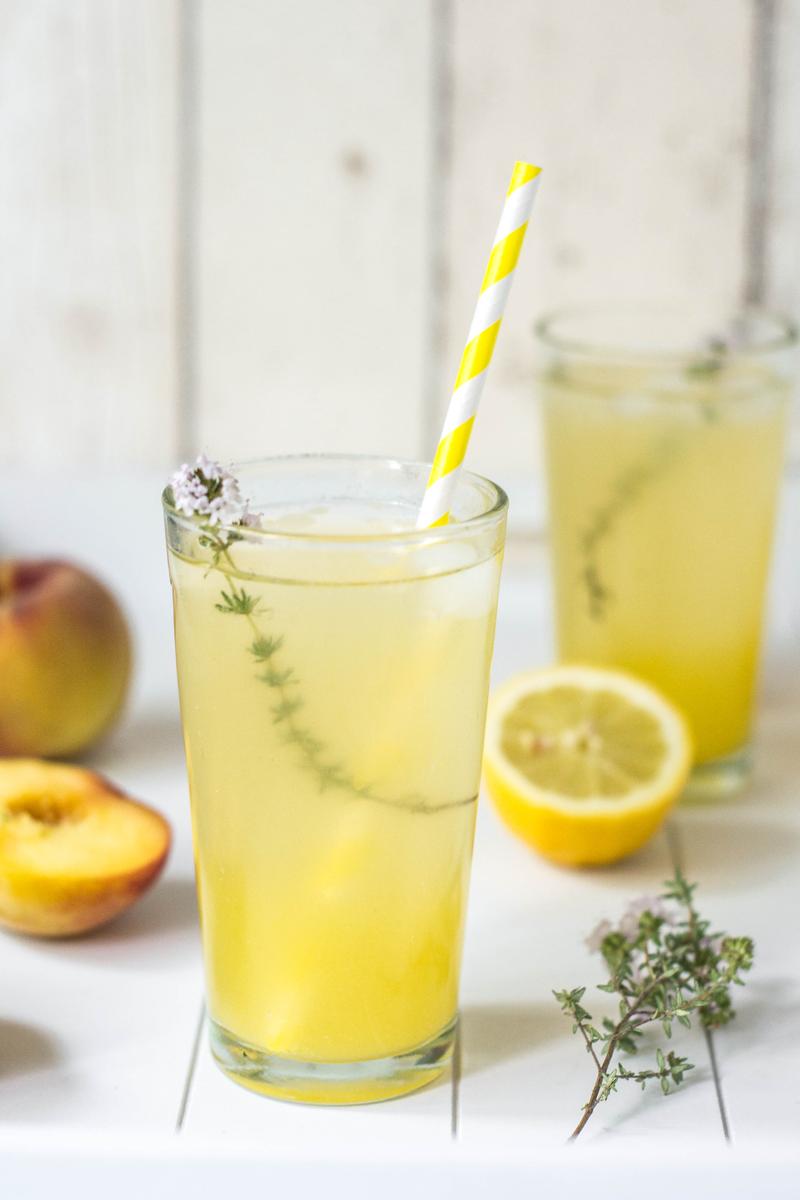 limonada de melocotones