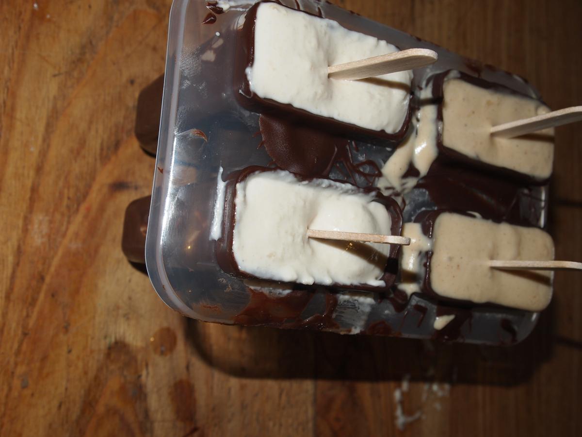 Helado vegano tipo Magnum sin azúcar, ni gluten