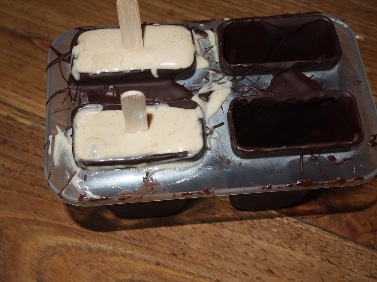 Helado vegano tipo Magnum sin azúcar, ni gluten