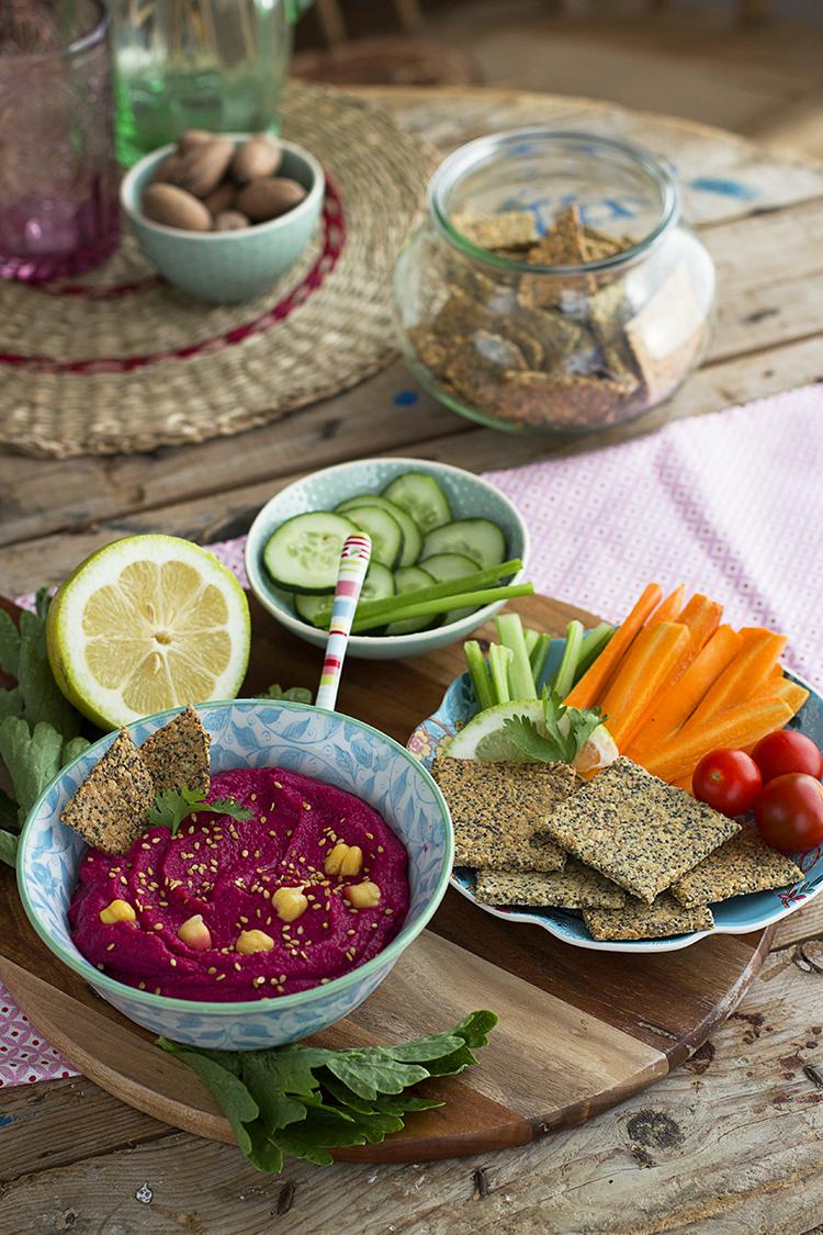 Hummus de Remolacha fácil en solo 5 minutos