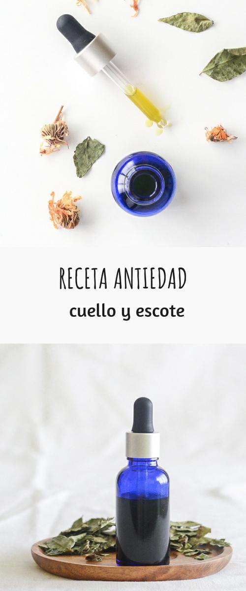 RECETA ANTIEDAD CUELLO Y ESCOTE