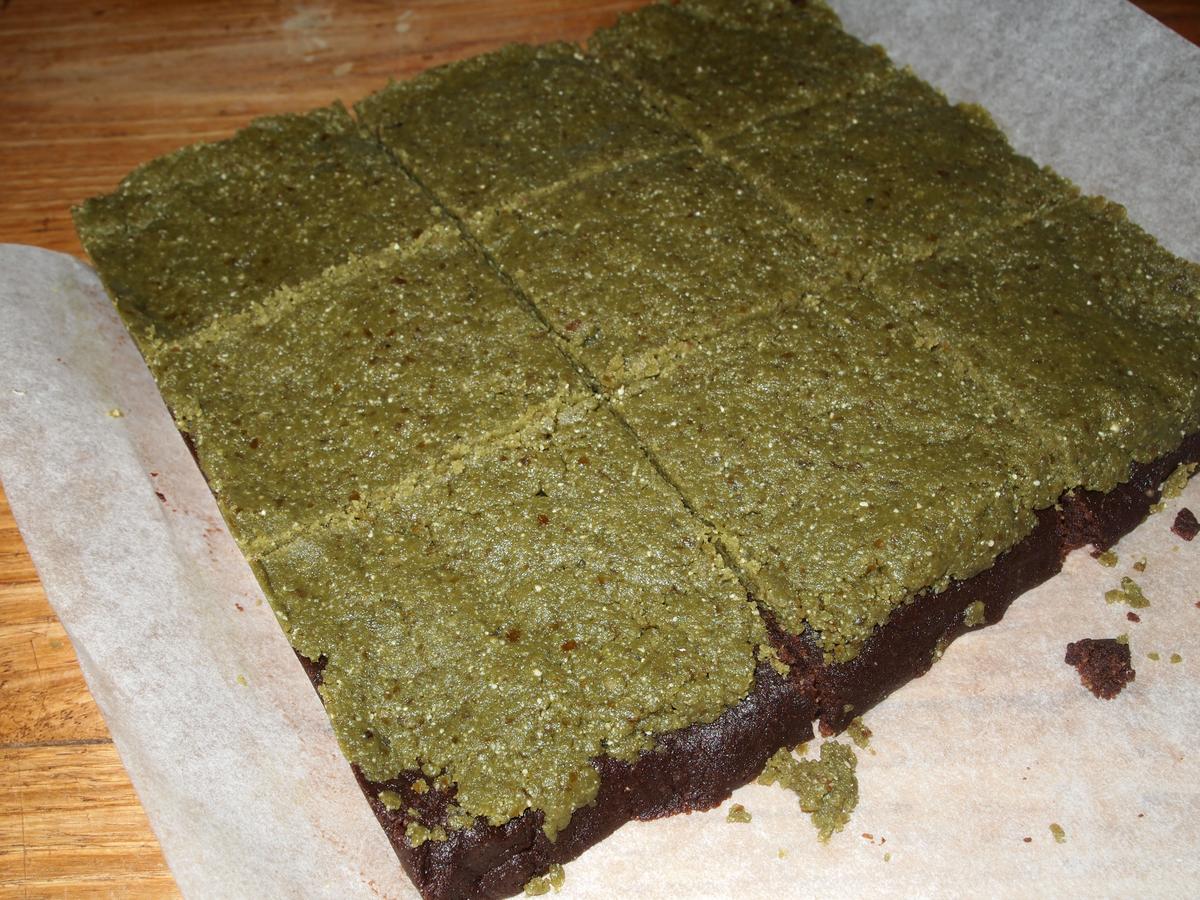 Brownie crudi-vegano de chocolate y