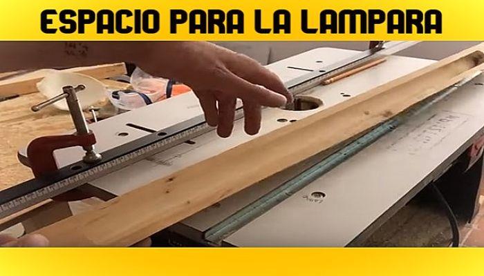 Espacio para lámpara de tubo led