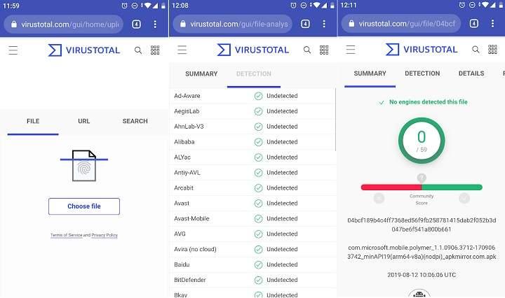 como saber si un apk tiene virus o malware