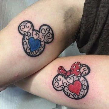 Tatuajes de amor de mickey mouse