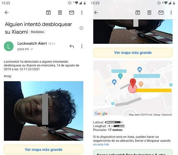 App de seguridad para sacar foto y saber si alguien intenta desbloquear el PIN o patrón del teléfono en Android