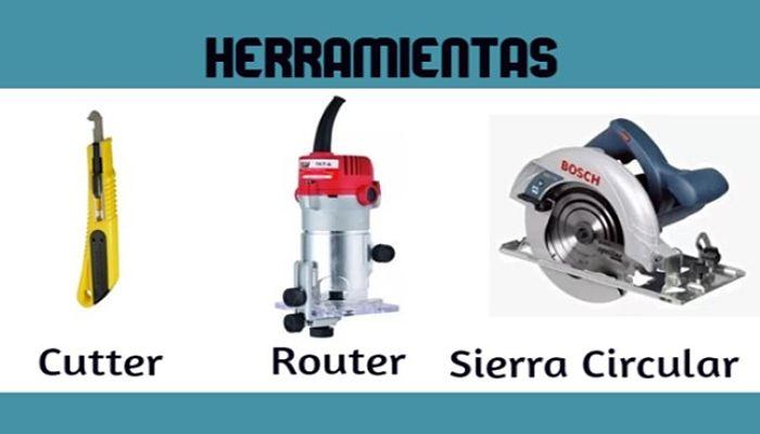 Herramientas para cortar formica